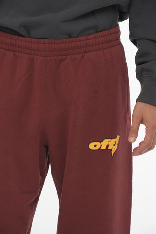 Brushed Cotton Joggers With Elastic Waistband