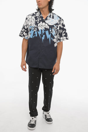 Loose Fit Shirt HAWAIIAN BOLTS with Short Sleeves