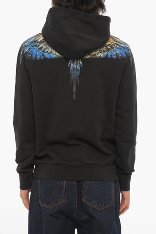 Felpa Hoodie LUNAR WINGS in Cotone Garzato