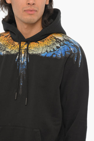 Felpa Hoodie LUNAR WINGS in Cotone Garzato