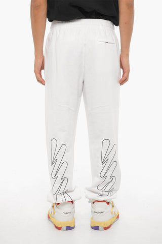 SEASONAL Joggers Aus Gebürsteter Baumwolle Mit Kontrastdetails