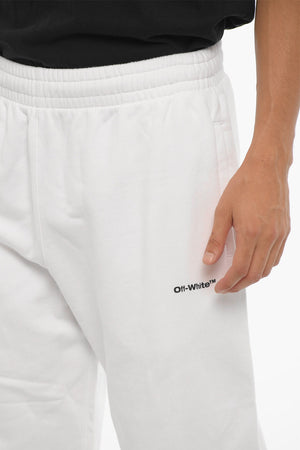SEASONAL Joggers in Cotone Garzato con Dettagli a Contrasto