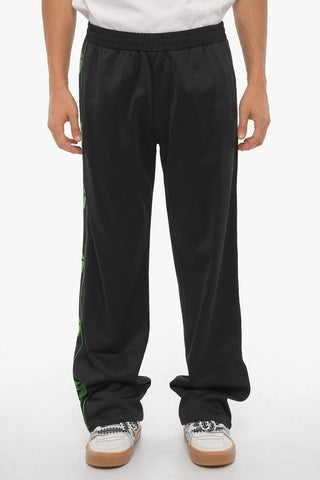 Joggers in Misto Cotone con Banda Laterale a Contrato