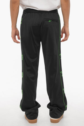 Cotton Blend Joggers with Contrast Side Band