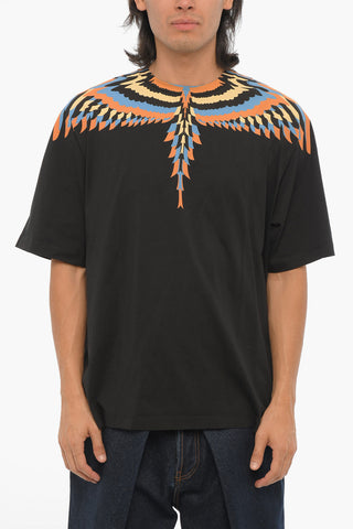 T-Shirt Girocollo OPTICAL WINGS in Cotone