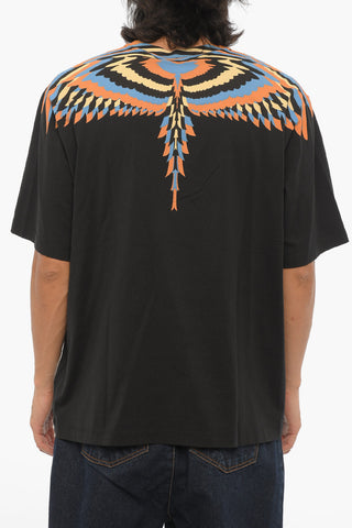 T-Shirt Girocollo OPTICAL WINGS in Cotone