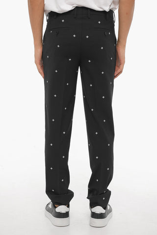 Slim-Fit Regular-Waist Trousers