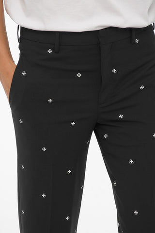 Slim-Fit Regular-Waist Trousers