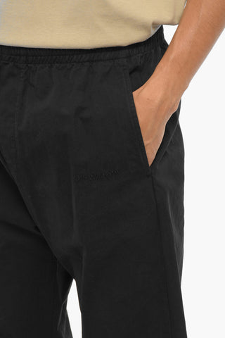 SEASONAL Cotton Casual Pants with Elastic Waistband