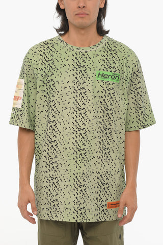 Gradient Effect Polka Dots Crew-neck T-shirt