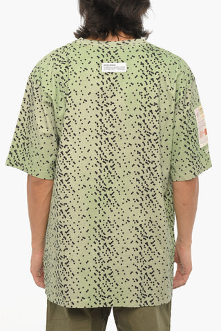 Gradient Effect Polka Dots Crew-neck T-shirt