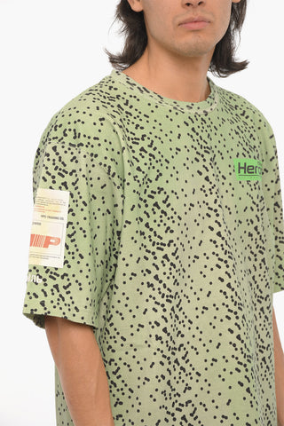 Gradient Effect Polka Dots Crew-neck T-shirt