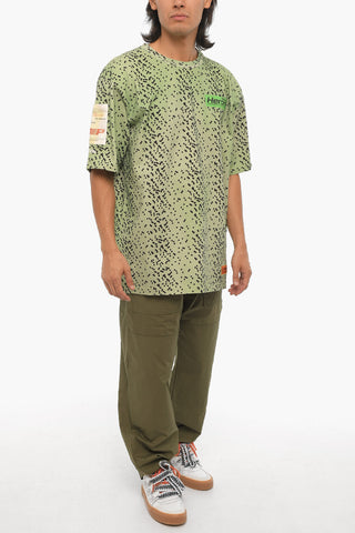 Gradient Effect Polka Dots Crew-neck T-shirt