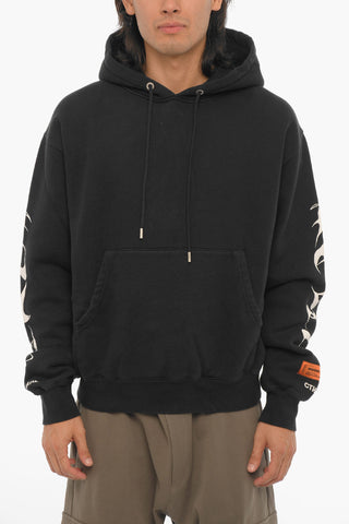 Hoodie with Contrast Prints