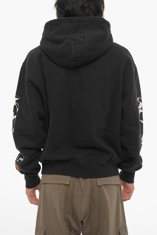 Hoodie with Contrast Prints