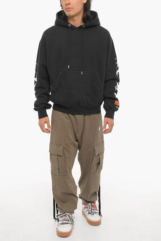Hoodie with Contrast Prints