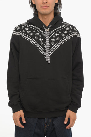 Hoodie with Bandana Print