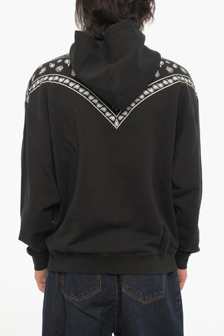 Hoodie with Bandana Print