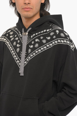 Hoodie with Bandana Print