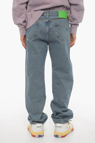 Jeans SKATE A Gamba Larga con Cucitura a Vista 21cm