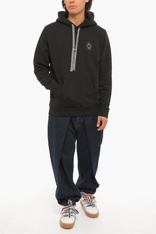 Felpa Hoodie in Cotone ECLIPSE Con Tasca a Toppa