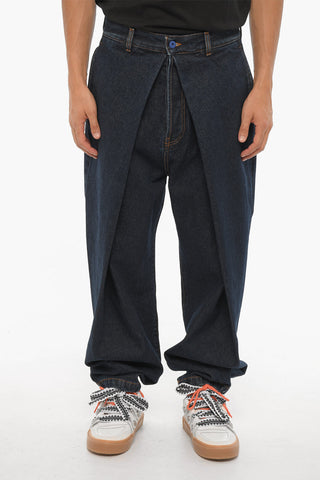 Regular-Fit Jeans with Pleats 17cm