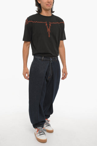 Regular-Fit Jeans with Pleats 17cm