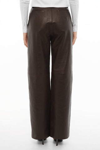Pantaloni A 4 Tasche in Pelle