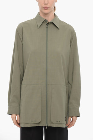 ADIDAS 체크 립스탑 윈드브레이커