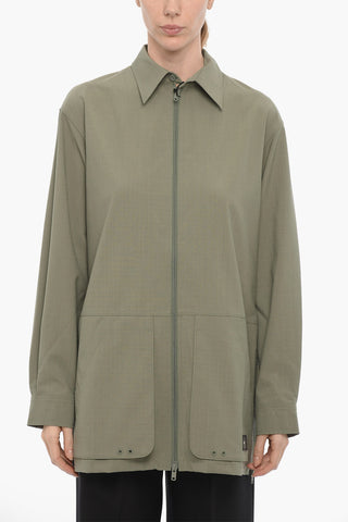 ADIDAS 체크 립스탑 윈드브레이커