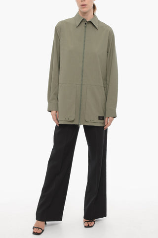 ADIDAS 체크 립스탑 윈드브레이커