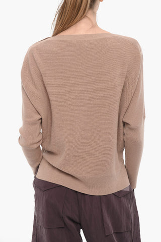 Maglia RAVEN in Lana e Cashmere con Scollo a Barca
