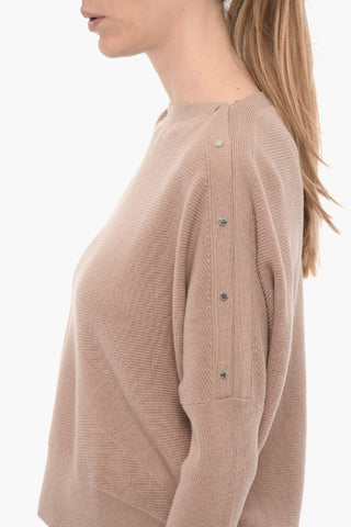 Maglia RAVEN in Lana e Cashmere con Scollo a Barca
