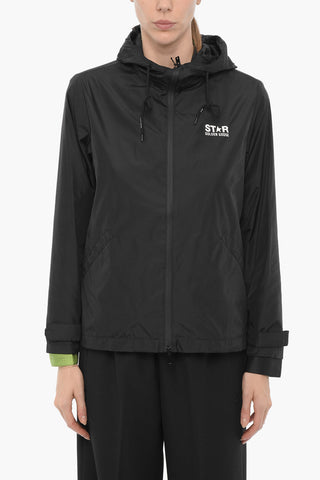 STAR Nylon DARIS Windbreaker Jacket with Hood