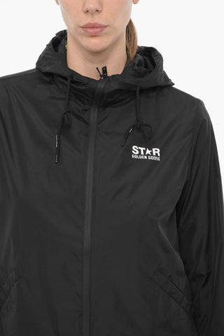 STAR Nylon DARIS Windbreaker Jacket with Hood