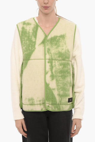 ADIDAS Tie Dye Effect Sleeveless Jacket 