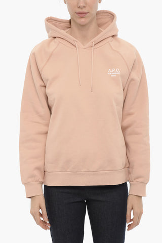 Fleeced Cotton Hoodie with Embroidered Logo