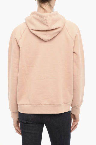 Fleeced Cotton Hoodie with Embroidered Logo