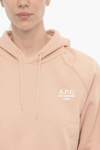 Fleeced Cotton Hoodie with Embroidered Logo