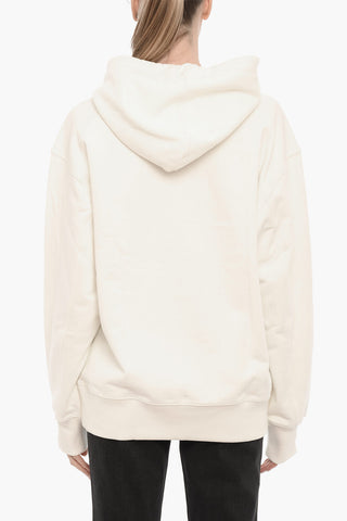 ADIDAS Felpa Hoodie in Cotone con Monogram in Rilievo