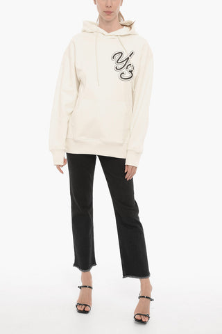 ADIDAS Cotton Hoodie with Embossed Monogram