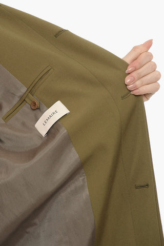 Solid Color Virgin Wool Coat with Belt