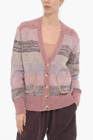 V-Neck Lurex Oversized Fit RENATO Cardigan