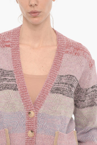 V-Neck Lurex Oversized Fit RENATO Cardigan