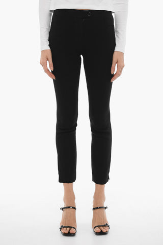 Pantaloni in Tinta Unita a Gamba Dritta