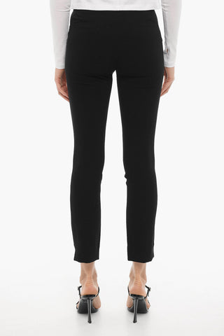Pantaloni in Tinta Unita a Gamba Dritta