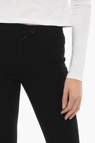 Pantaloni in Tinta Unita a Gamba Dritta