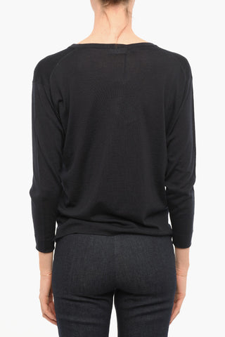 Merinos Wool  Lightweight V-Neck Sweater