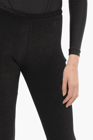 Pantaloni Svasati in Tinta Unita con Zip Laterale