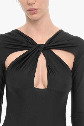 Long Sleeve Bodysuit with Cut-Out Details